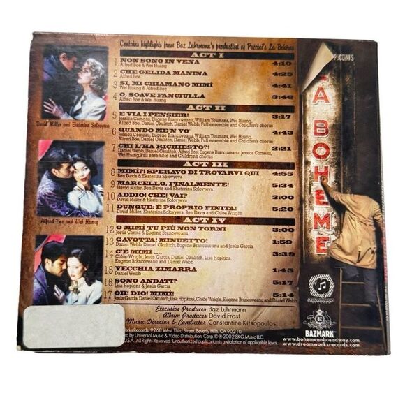 PUCCINI: LA BOHEME - Broadway Original Cast - CD DREAMWORKS - 2002 Musical - Picture 2 of 6